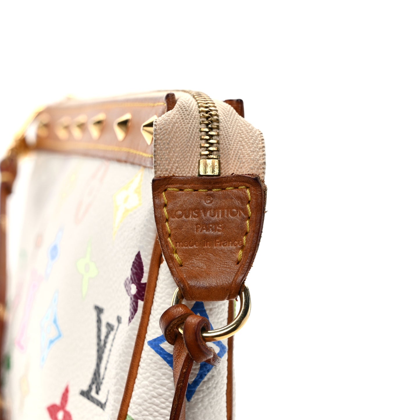 Monogram Multicolor Pochette Accessories White