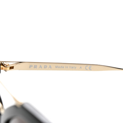 Prada Acetate Metal Cinema Sunglasses SPR 12Q Black 5 of 6