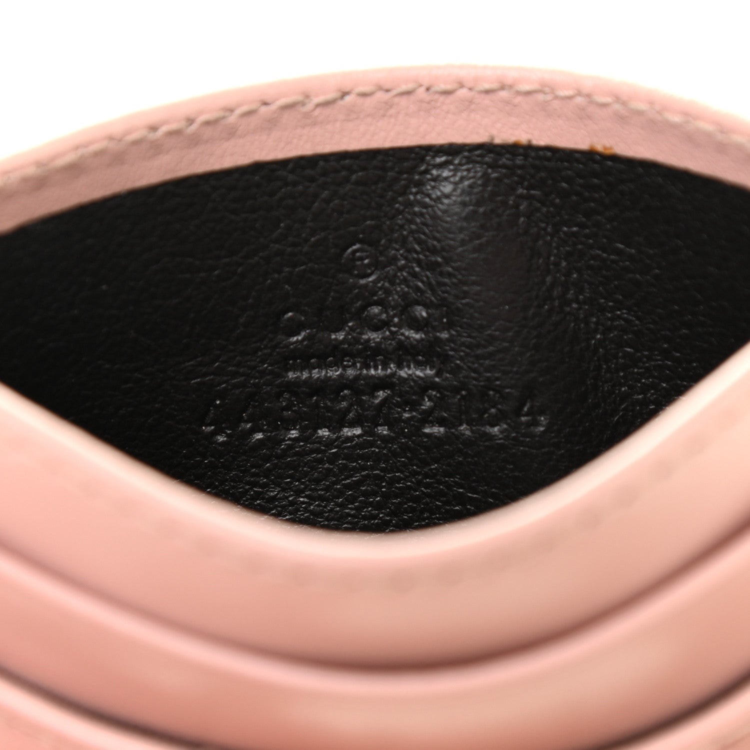 Gucci Calfskin Matelasse GG Marmont Card Holder Perfect Pink 6 of 7