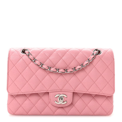 Chanel Caviar Quilted Medium Double Flap Pink 1 of 11