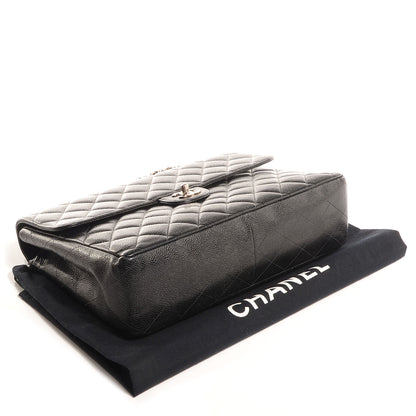 Chanel Caviar Jumbo Single Flap Black 5 of 11