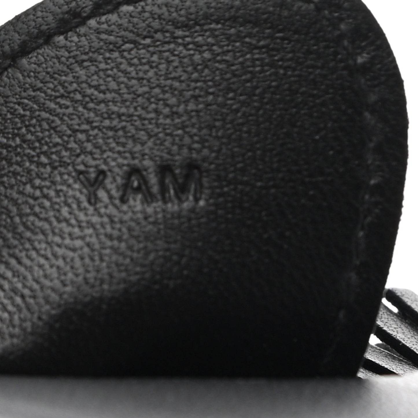 Milo Lambskin Matte Alligator Touch Grigri Rodeo Horse Bag Charm MM So Black