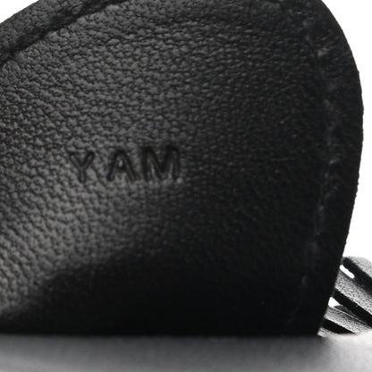 Hermes Milo Lambskin Matte Alligator Touch Grigri Rodeo Horse Bag Charm MM So Black 3 of 5