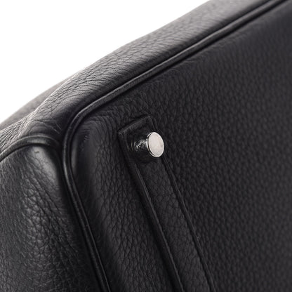 Hermes Taurillon Clemence Birkin 35 Black 7 of 37