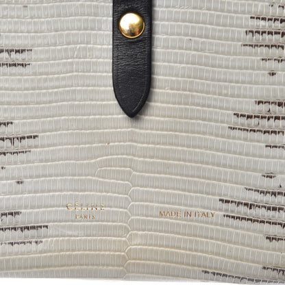 Celine Lizard Calfskin Large Multifunction Strap Wallet Natural 6 of 7