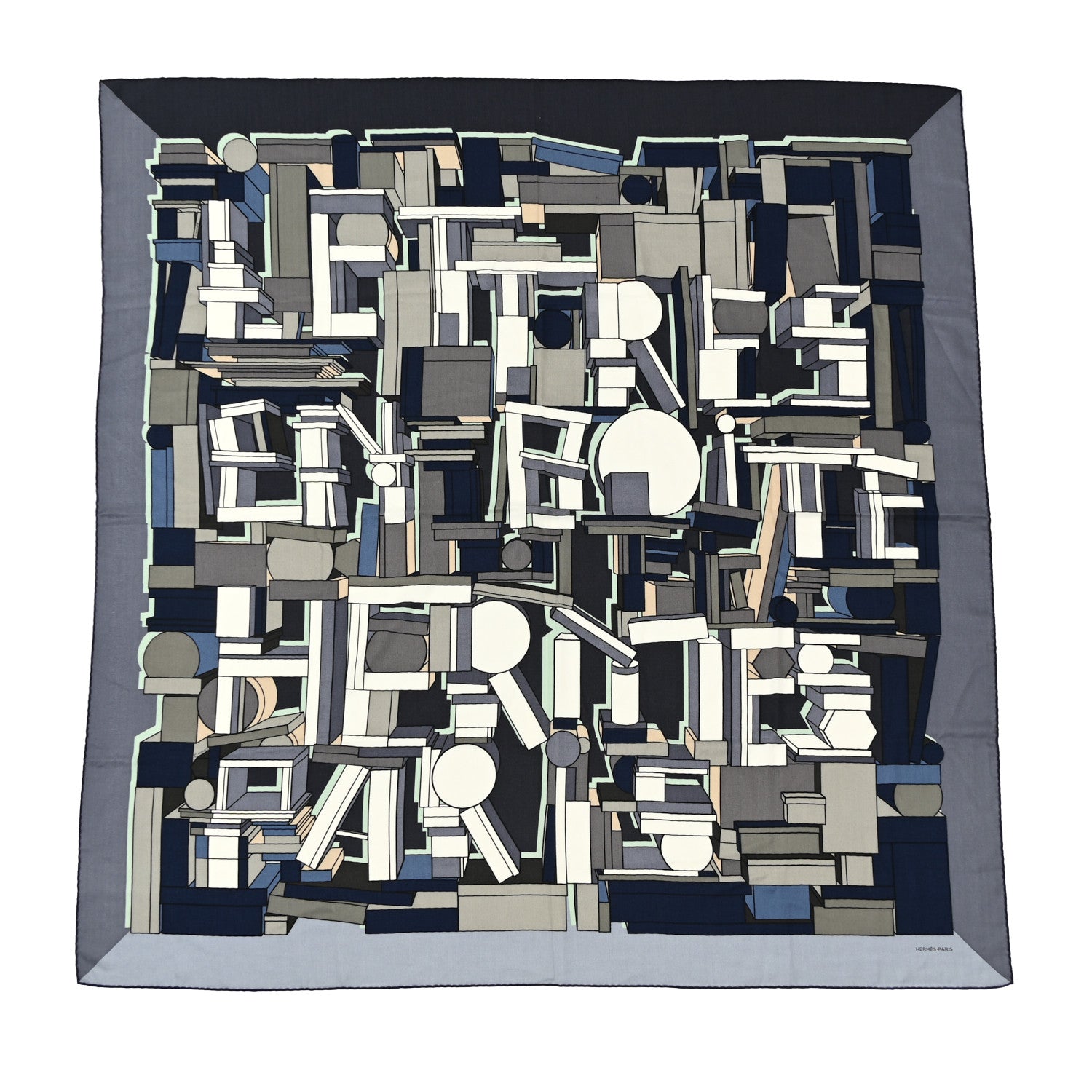 Hermes Cashmere Silk Lettres en Boite Scarf 140 1 of 6