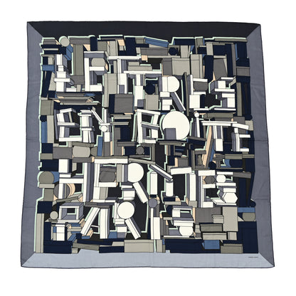 Hermes Cashmere Silk Lettres en Boite Scarf 140 1 of 6