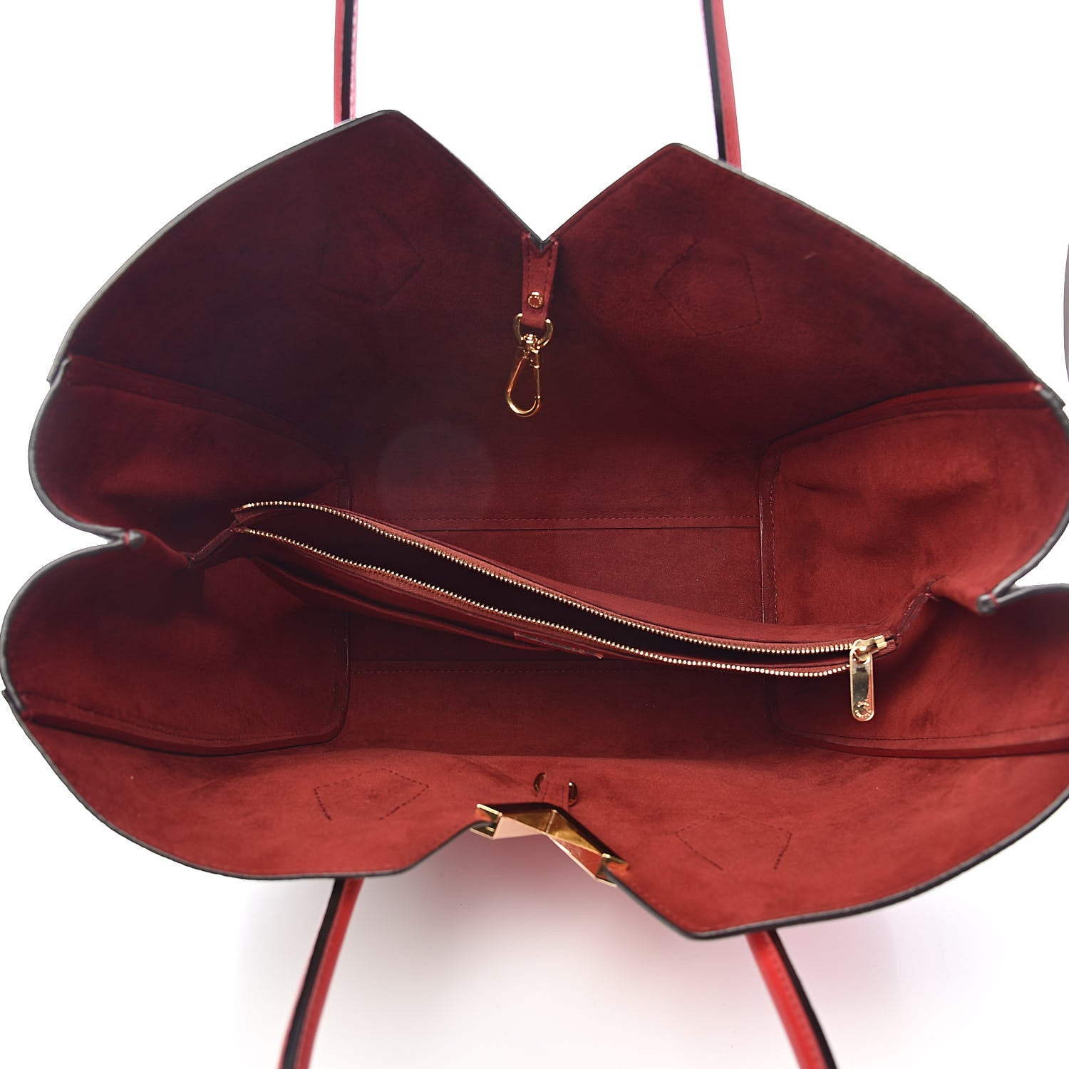Louis Vuitton Calfskin Monogram Kimono Tote Cherry 6 of 14