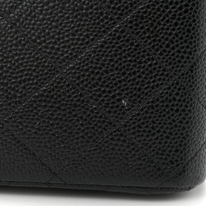 Chanel Caviar Quilted Jumbo Double Flap Black 11 of 12