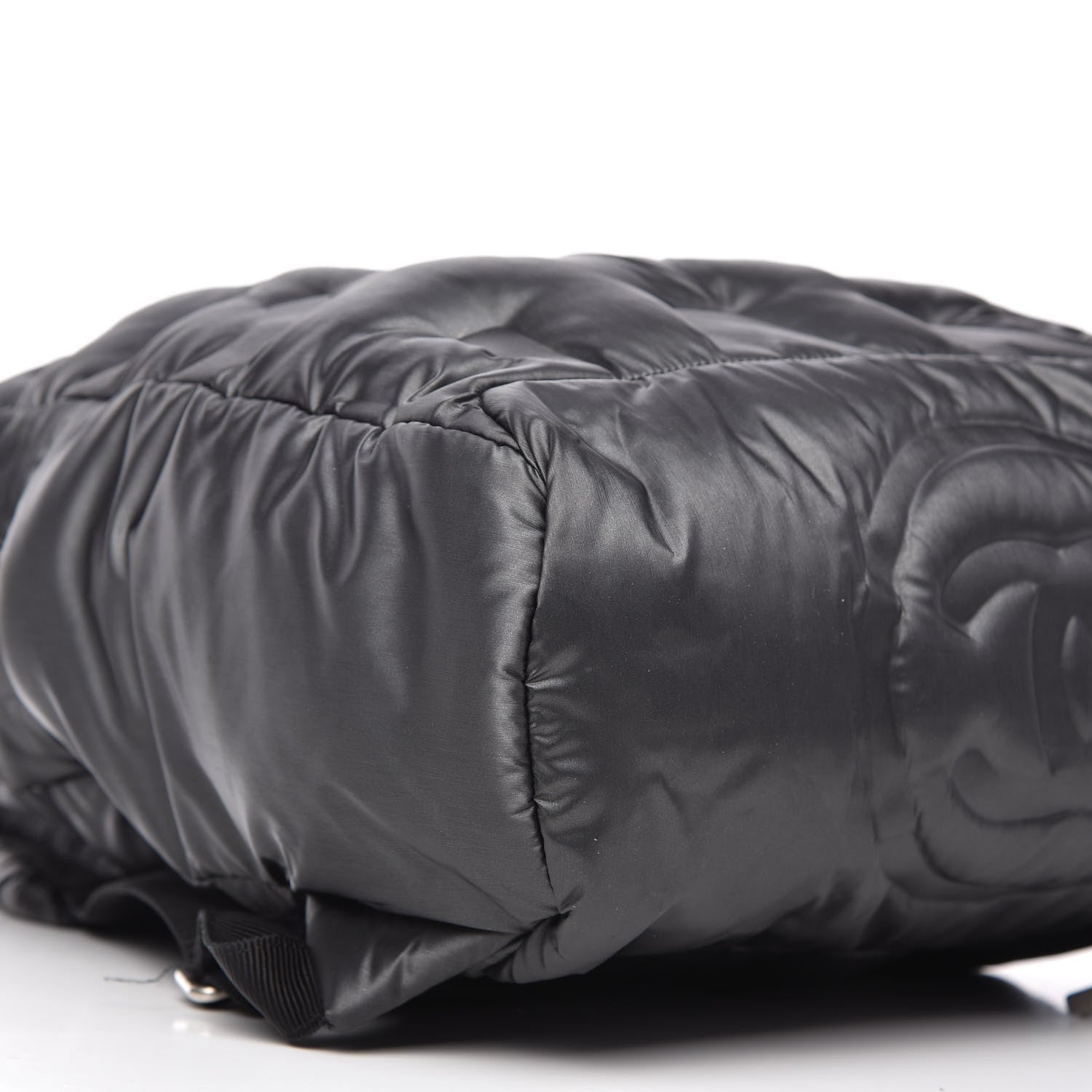Chanel Nylon Embossed Small Doudoune Backpack Black 6 of 9