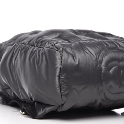 Chanel Nylon Embossed Small Doudoune Backpack Black 6 of 9