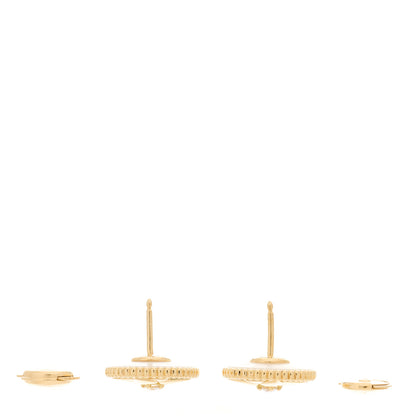 Christian Dior 18K Yellow Gold Diamond Mother Of Pearl Large Rose Des Vents Earrings 3 of 6