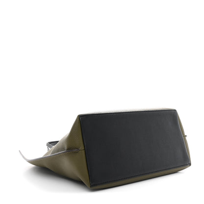 Louis Vuitton Calfskin Lockme Go Tote Green Toffee 4 of 10