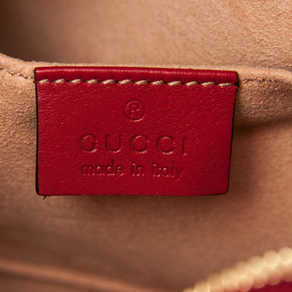 Gucci Guccissima Signature Small Camera Bag Hibiscus Red 6 of 7