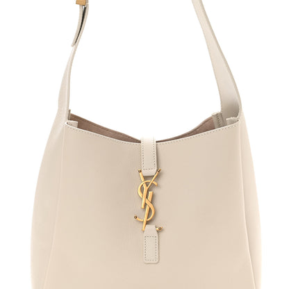 Saint Laurent Smooth Calfskin Small Le 5 A 7 Soft Hobo Blanc Vintage 8 of 10
