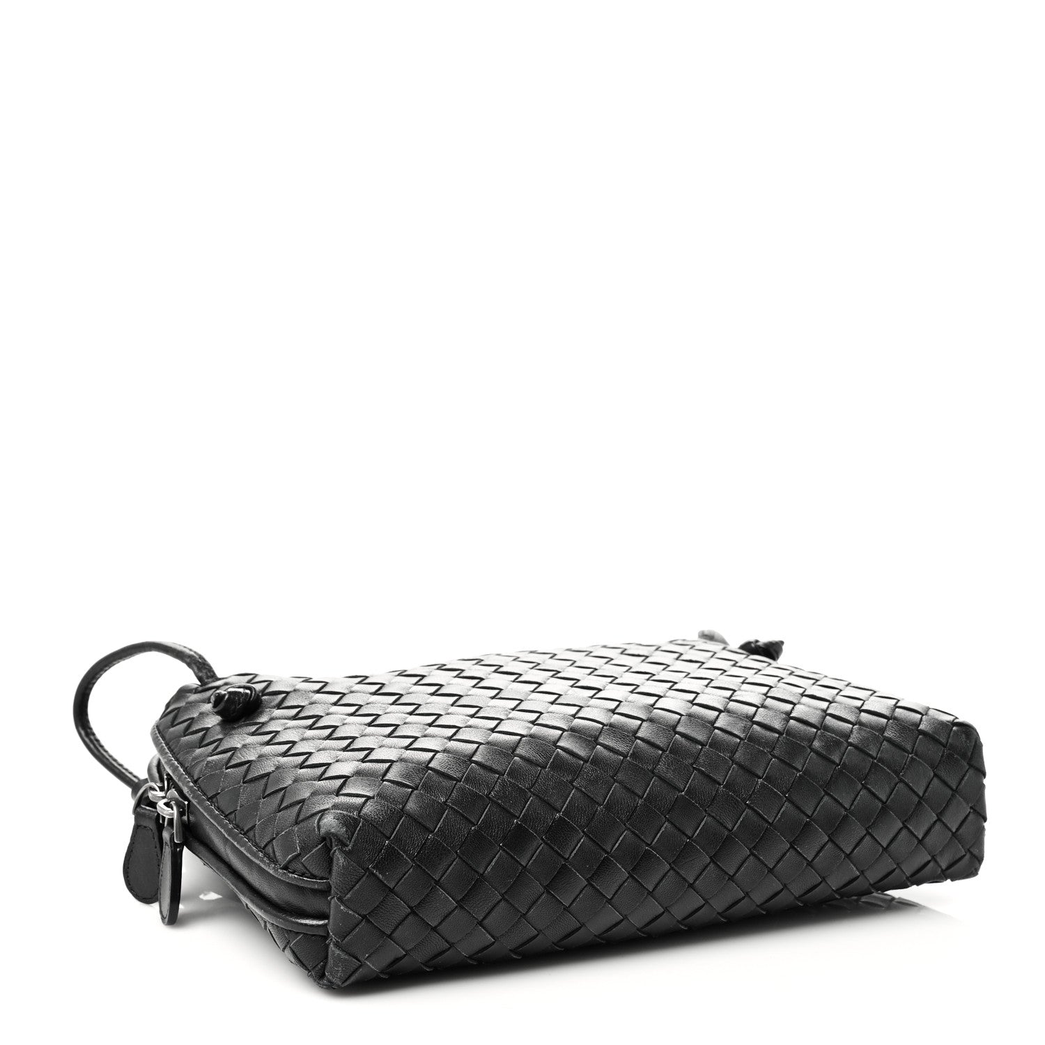 Bottega Veneta Nappa Intrecciato Nodini Crossbody Messenger Black 4 of 14