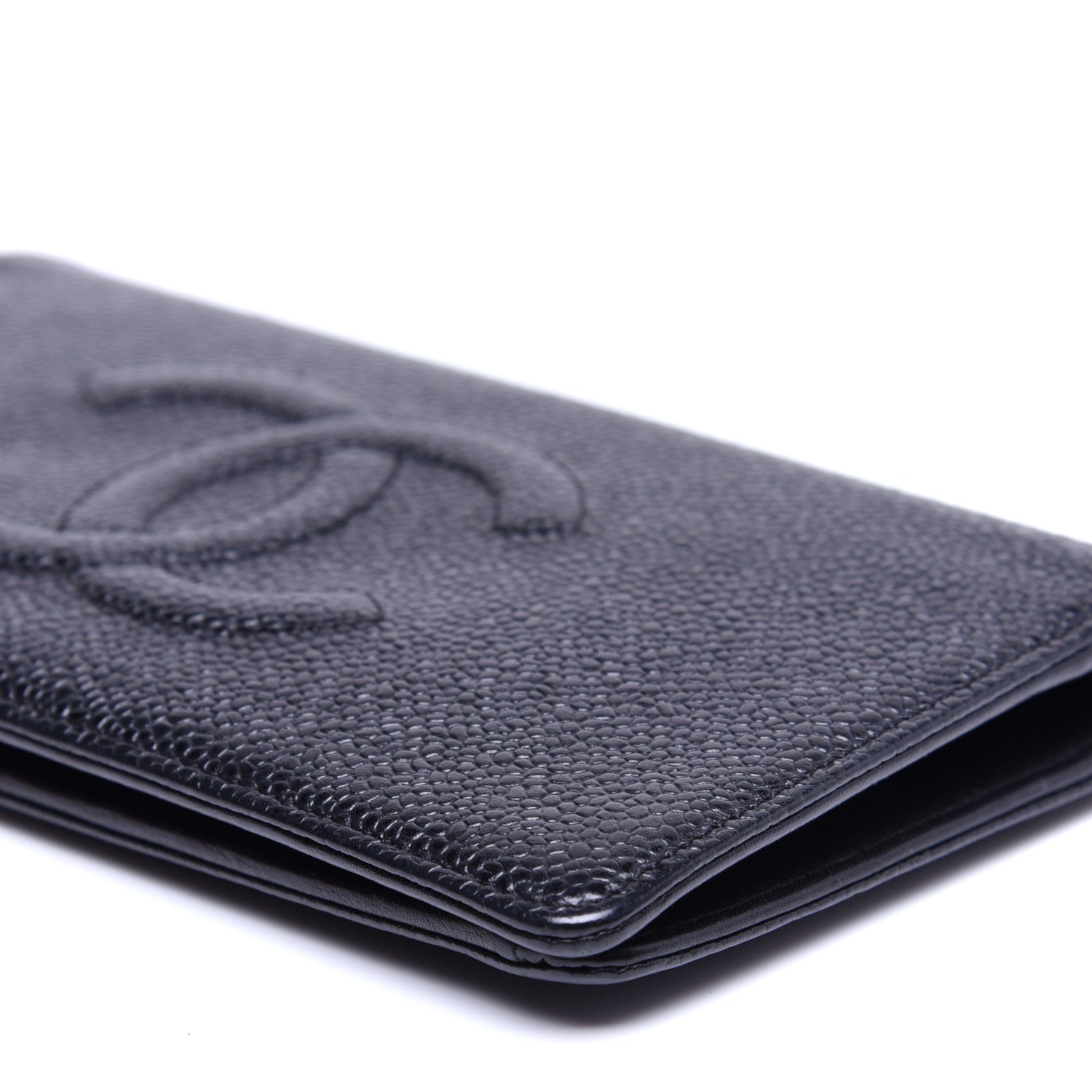 Chanel Caviar Timeless CC Yen Wallet Black 7 of 12