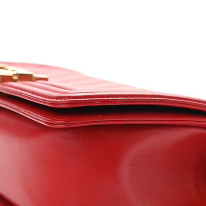 Chanel Calfskin Quilted Medium Boy Flap Red 10 of 11