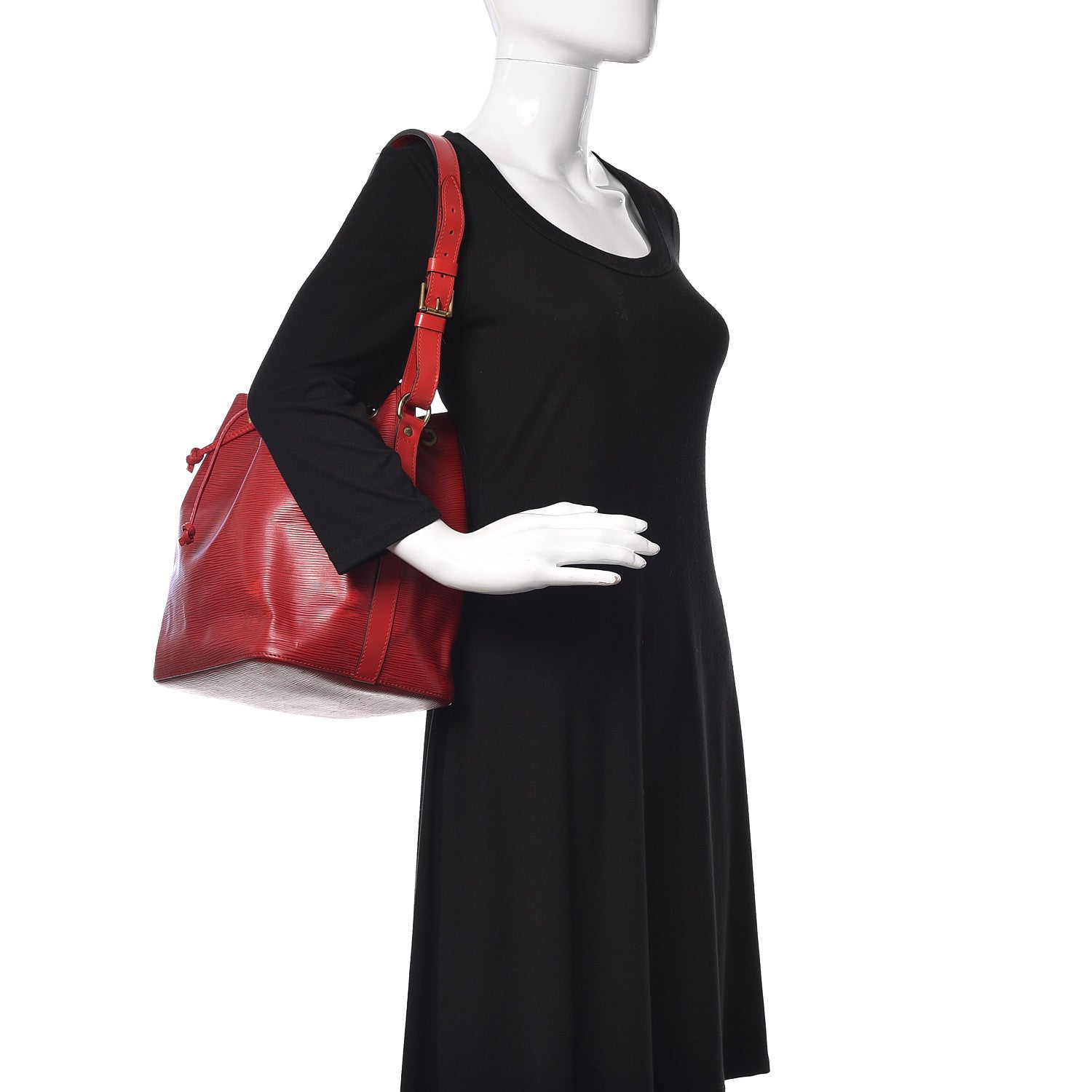 Louis Vuitton Epi Petit Noe Castillan Red 2 of 16