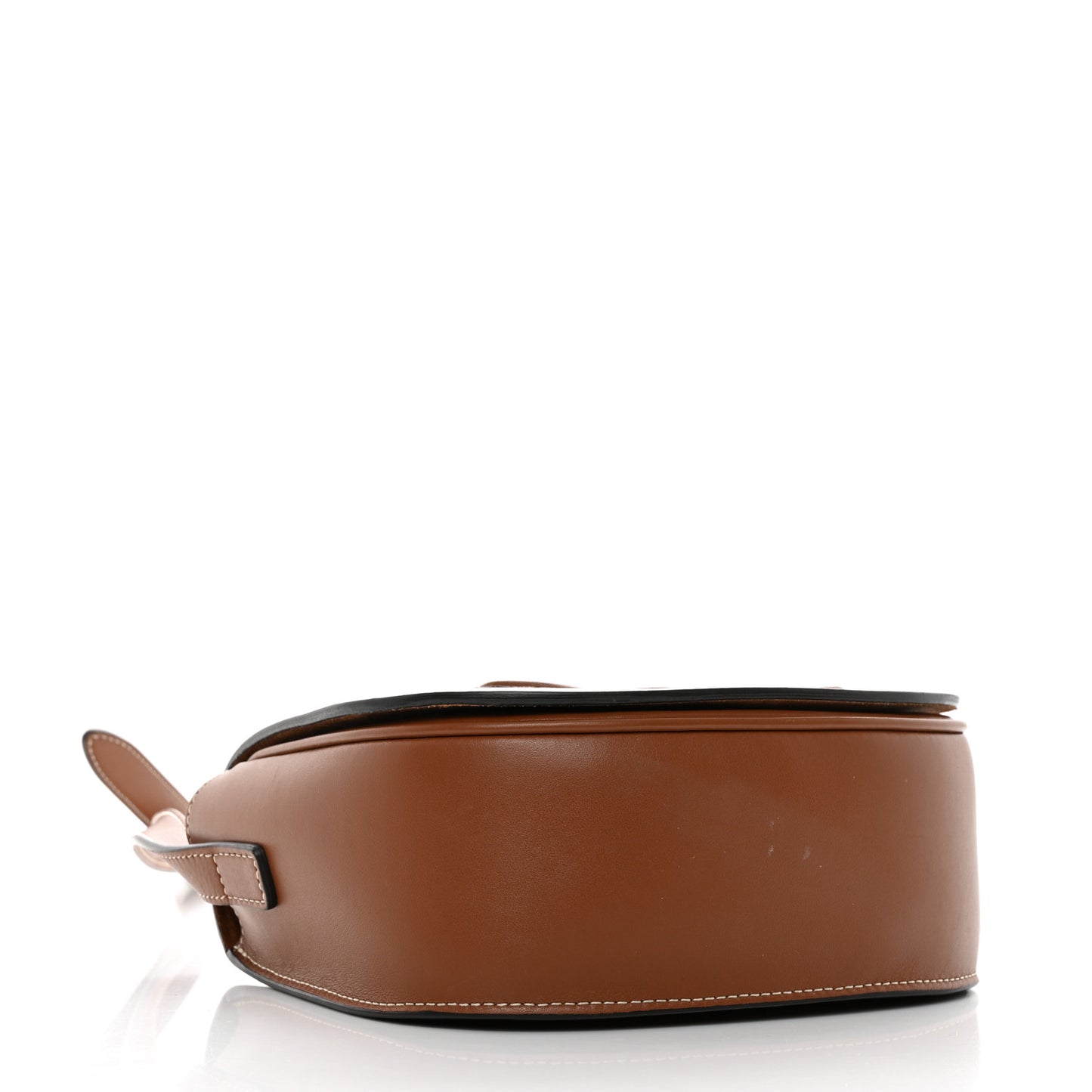 Smooth Calfskin Cuir Triomphe Folco Crossbody Bag Tan