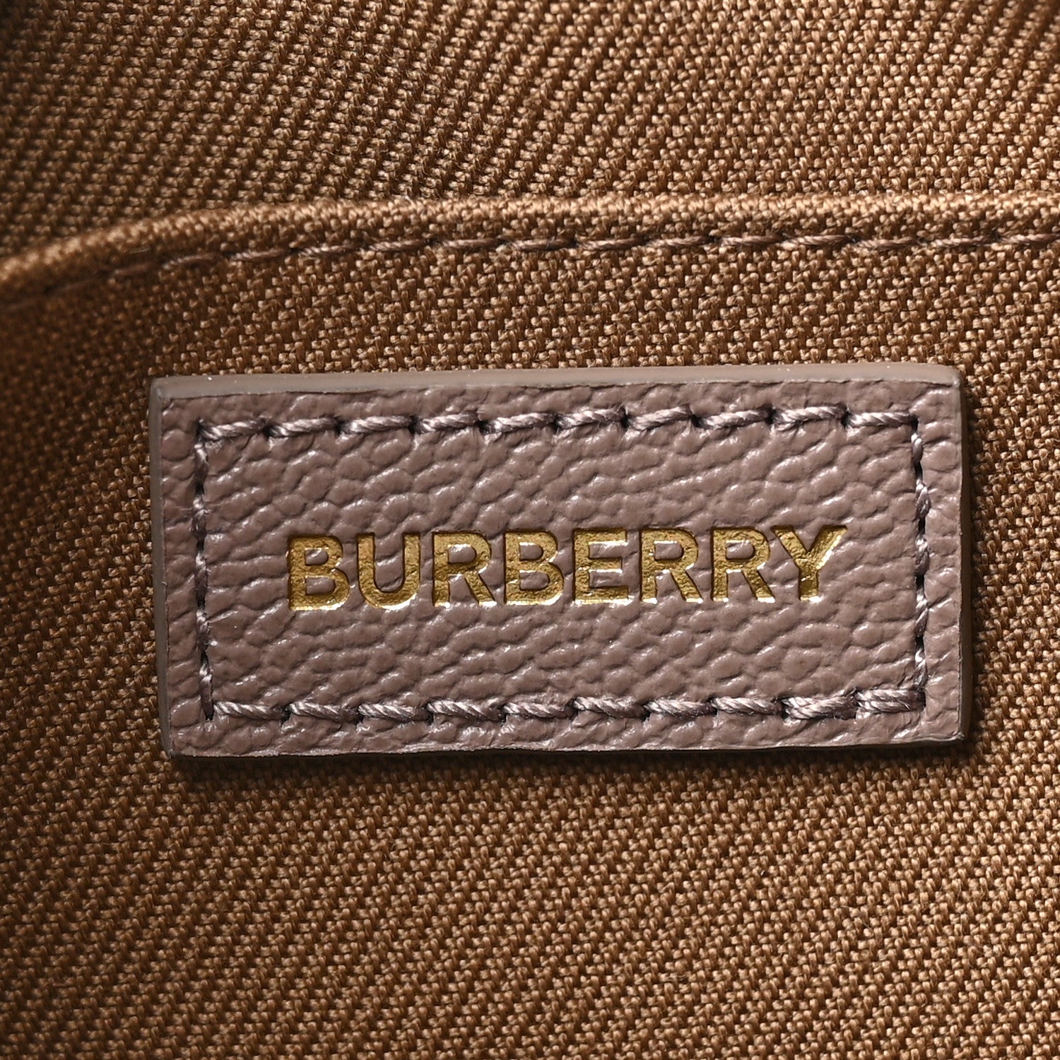 Burberry Giant Check Calfskin Small Camera Bag Grey Mink 6 of 9