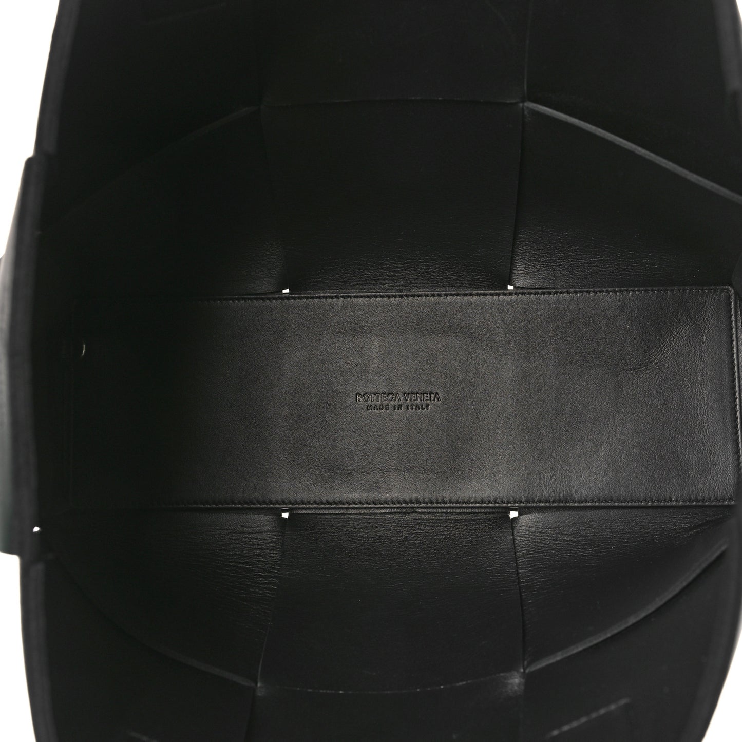 Nappa Maxi Intrecciato Arco Tote Black