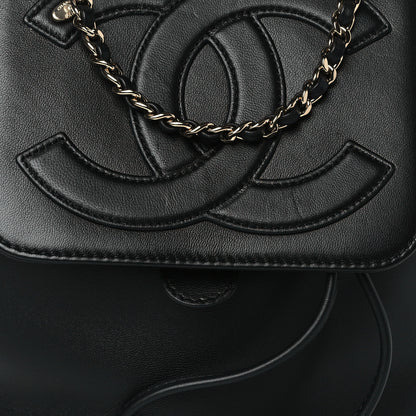 Chanel Lambskin CC Mania Backpack Black 8 of 10