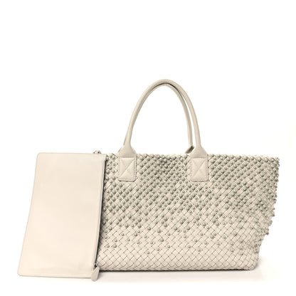Bottega Veneta Nappa Intrecciato Beaded Medium Cabat Cream 2 of 10