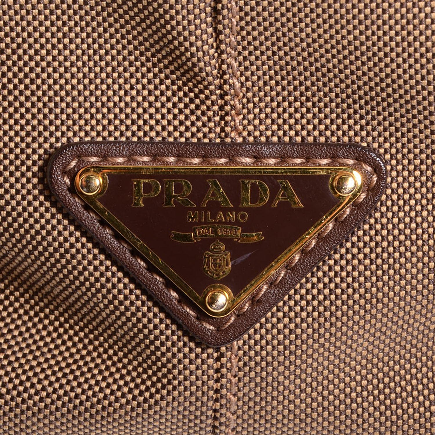 Prada Jacquard Logo Tote Corda Bruciato 8 of 9