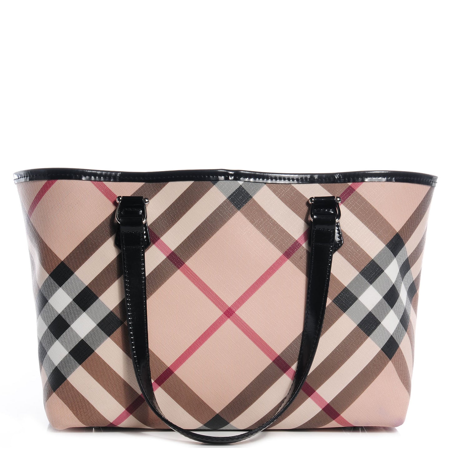 Supernova Check Small Nickie Tote Black