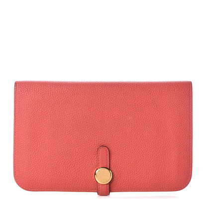 Hermes Togo Dogon Duo Wallet Rouge Pivoine 1 of 13