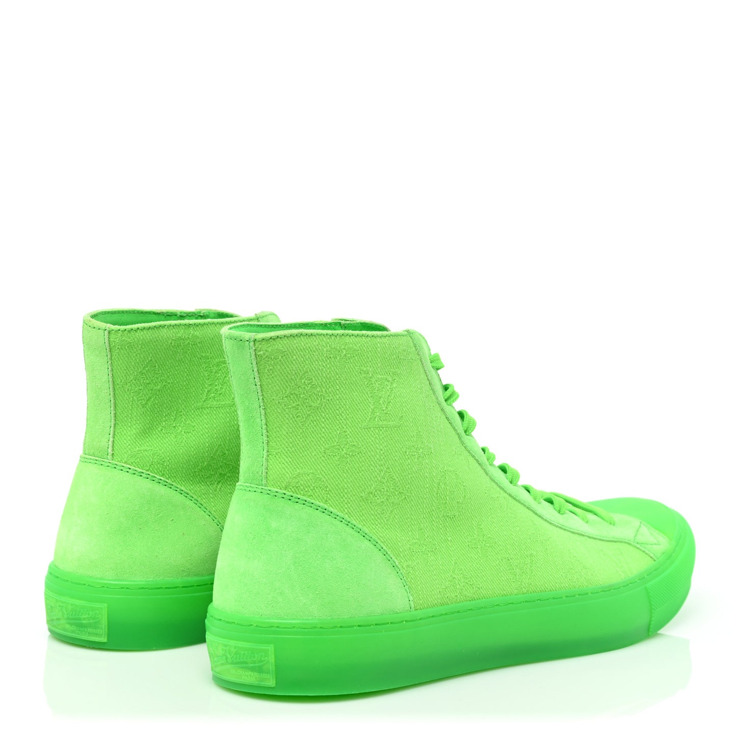 Canvas Monogram Mens Tattoo Sneaker Boots 8 Vert