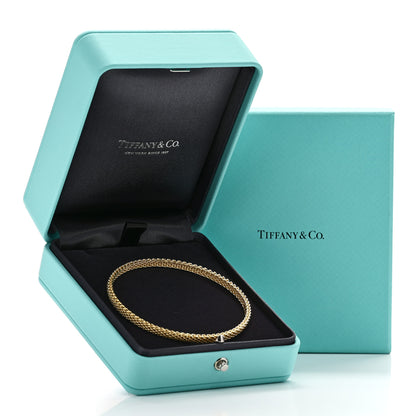Tiffany 18K Yellow Gold Narrow Somerset Bangle Bracelet 4 of 4