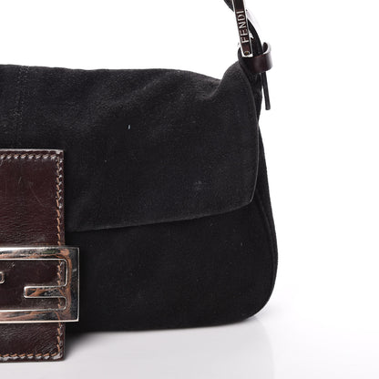 Fendi Suede Baguette Black 12 of 16