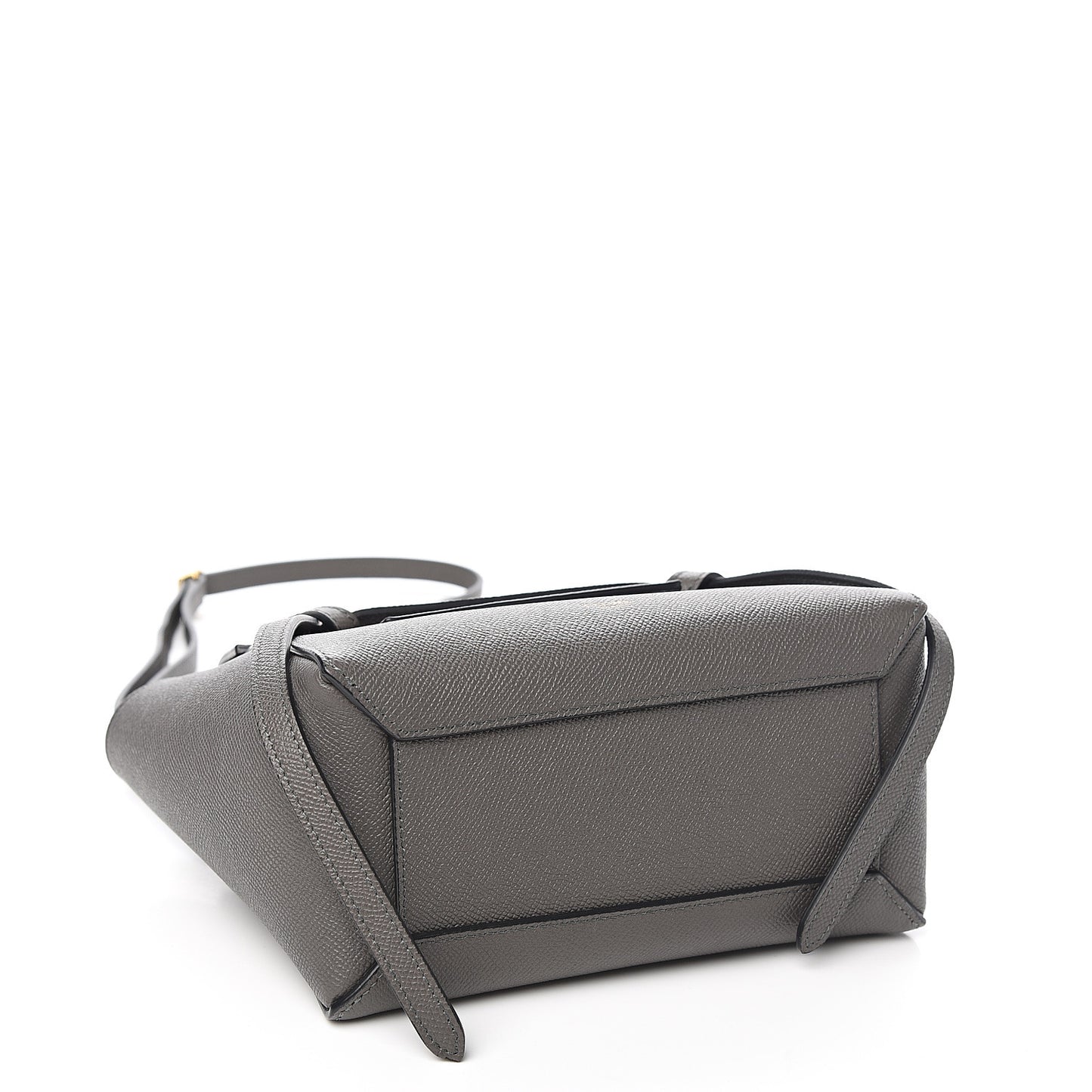Grained Calfskin Nano Belt Bag Grey