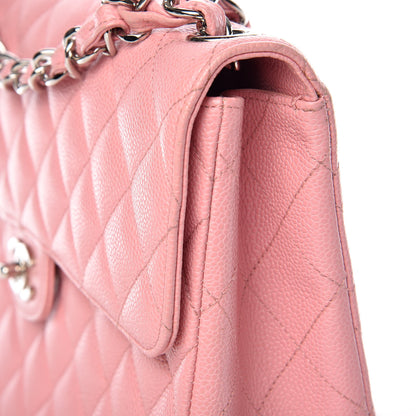 Chanel Caviar Jumbo Single Flap Pink 10 of 16