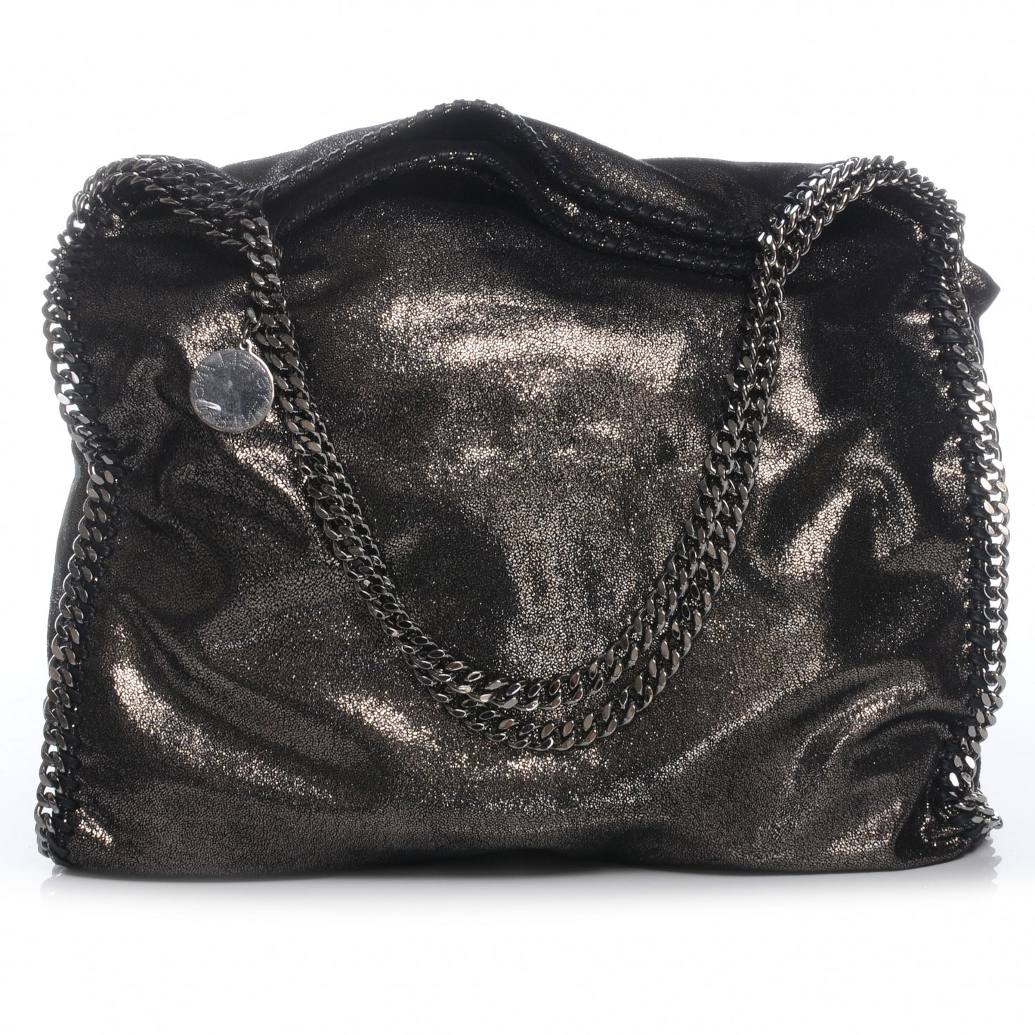 Stella McCartney Faux Leather Falabella Chamois Tote Ruthenium 1 of 8