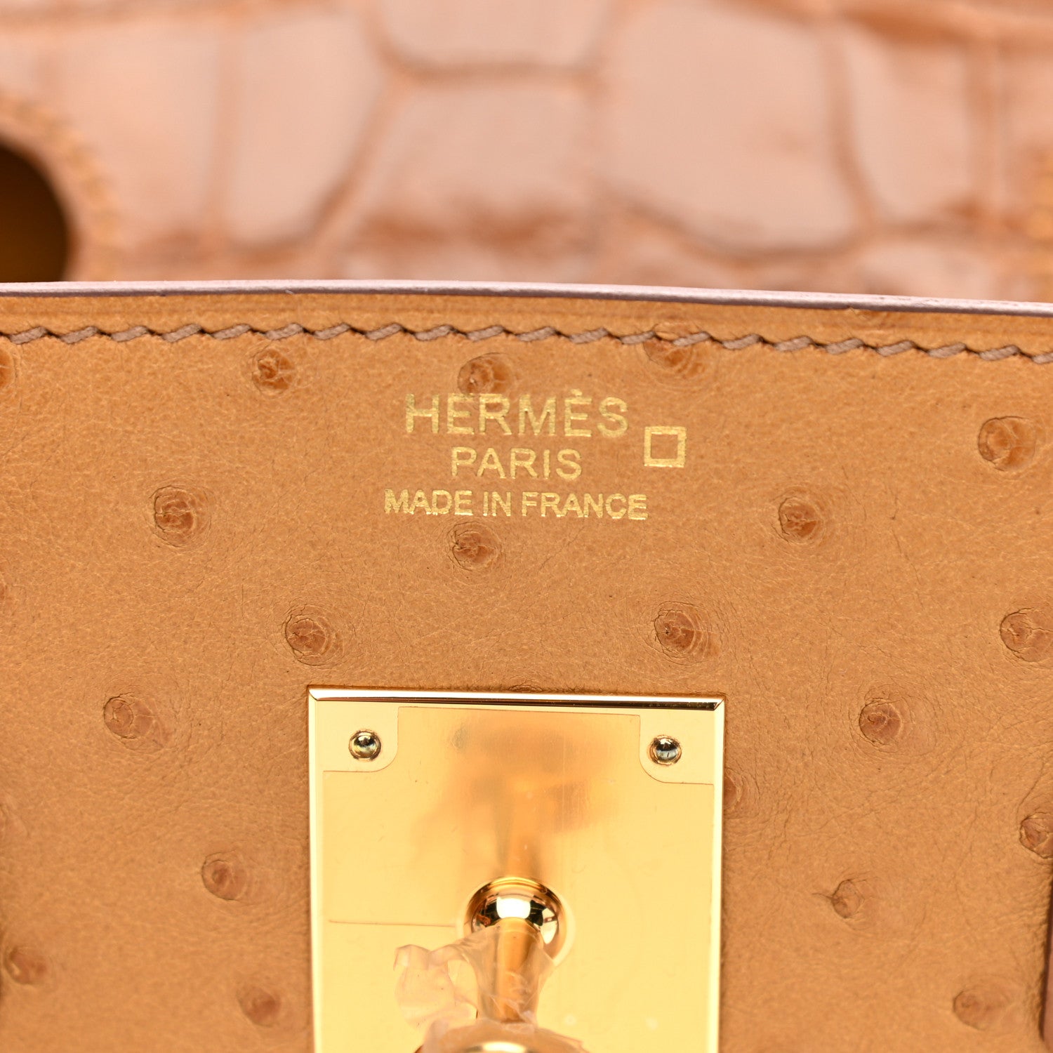 Hermes Ostrich Shiny Alligator Birkin Touch 30 Saffron 6 of 12
