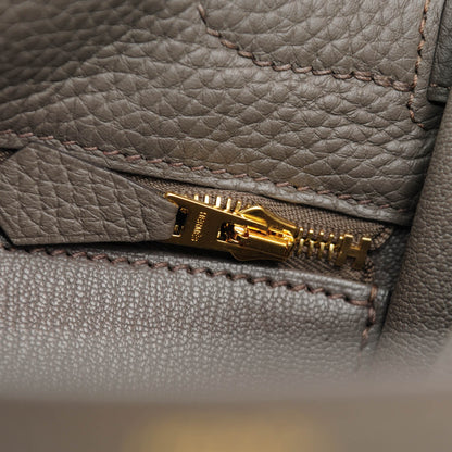 Hermes Taurillon Clemence Kelly Retourne 32 Etain 21 of 25