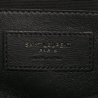 Saint Laurent Grain De Poudre Medium Classic Monogram Kate Satchel Black 6 of 10