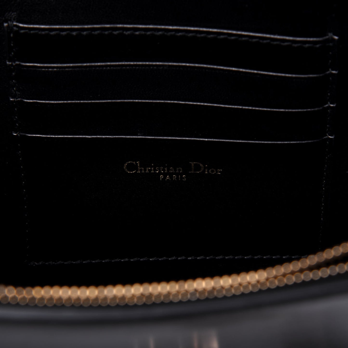Calfskin Envelope Chain Clutch Black