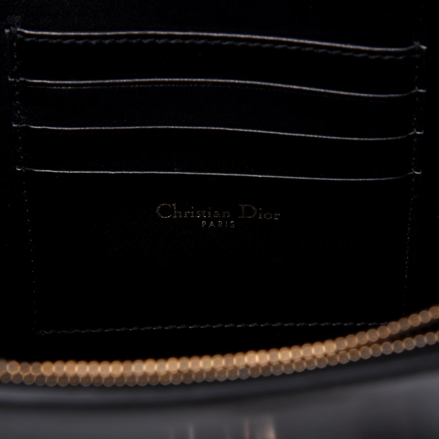 Christian Dior Calfskin Envelope Chain Clutch Black 6 of 12