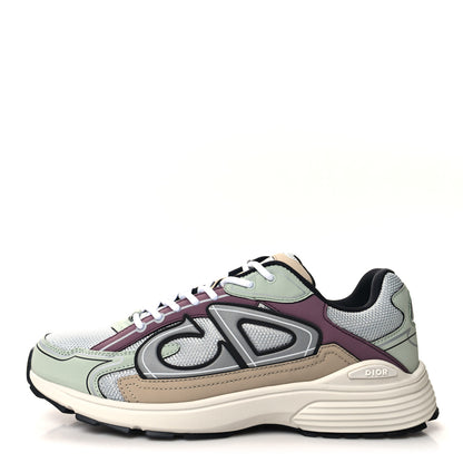 Christian Dior Technical Mesh Calfskin Mens B30 Sneakers 43 Grey Brown 1 of 10