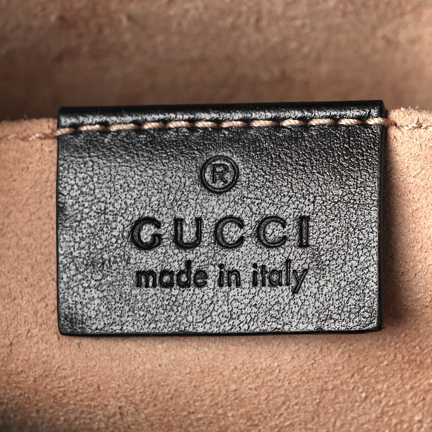 Gucci Calfskin Matelasse Mini GG Marmont Chain Shoulder Bag Black 6 of 14