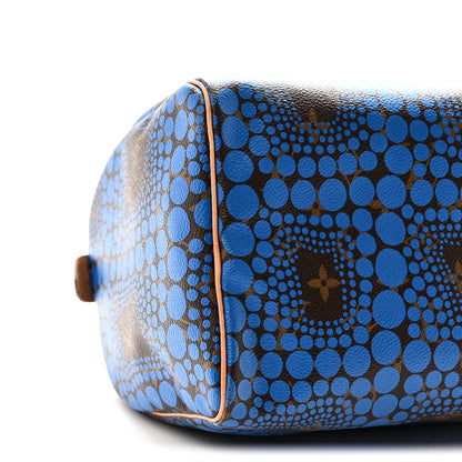 Louis Vuitton Monogram Kusama Town Speedy 30 Blue 8 of 9