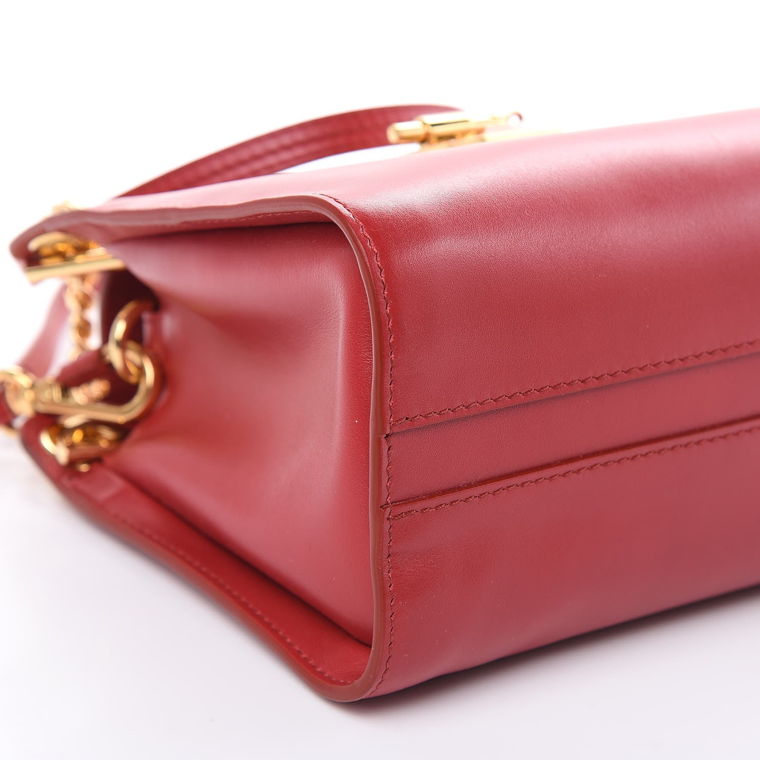 Chloe Shiny Calfskin Mini Annie Shoulder Bag Dreamy Red 8 of 10