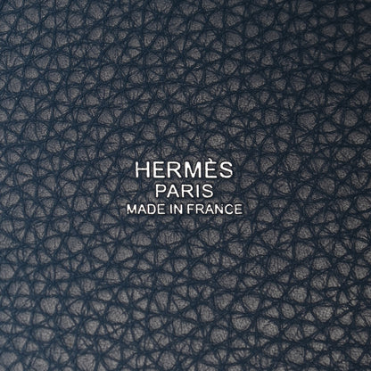 Hermes Taurillon Clemence Picotin Lock 18 PM Bleu Agate 6 of 9