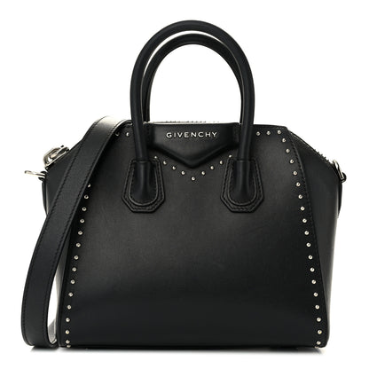 Givenchy Smooth Calfskin Mini Studded Antigona Black 1 of 10