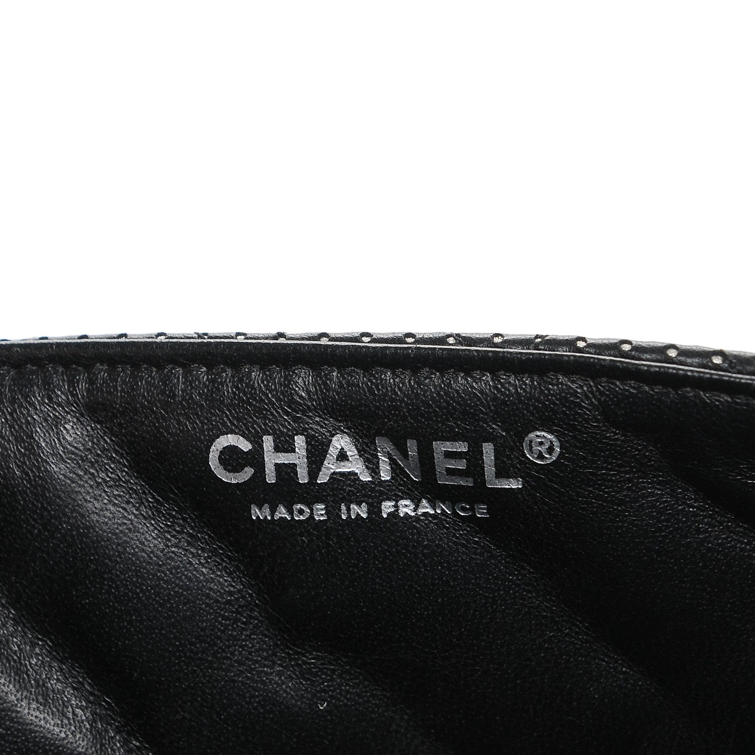 Chanel Lambskin Perforated East West Flap Black 6 of 7
