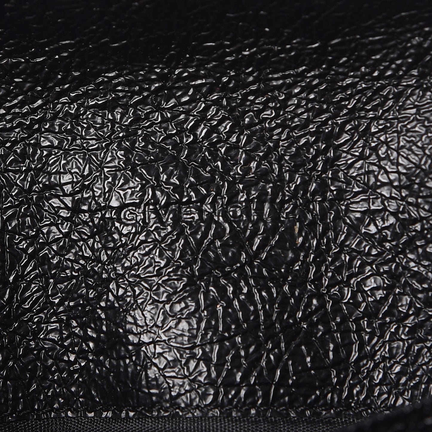 Glazed Pebbled Calfskin Nightingale Wallet Black